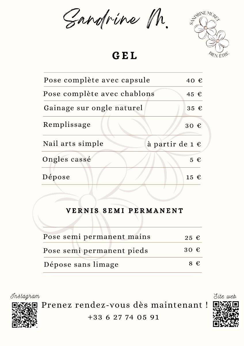 Réalisation de Sandrine